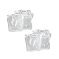 Premium Folding Water Storage Bags - 4 Pack, 5L & 10L