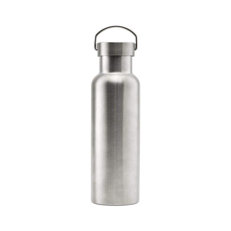Premium 500ml Stainless Steel Sports Water Bottle Silver Flask