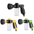 Premium 8-Mode Garden Hose Foam Sprayer Nozzle – Green