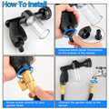 Premium 8-Mode Garden Hose Foam Sprayer Nozzle – Green