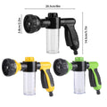 Premium 8-Mode Garden Hose Foam Sprayer Nozzle – Yellow