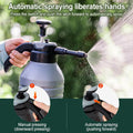 Pressure Pump Spray Bottle 2L - Easy Pump, Adjustable Nozzle, Grey - SuperSaverAU - view 3