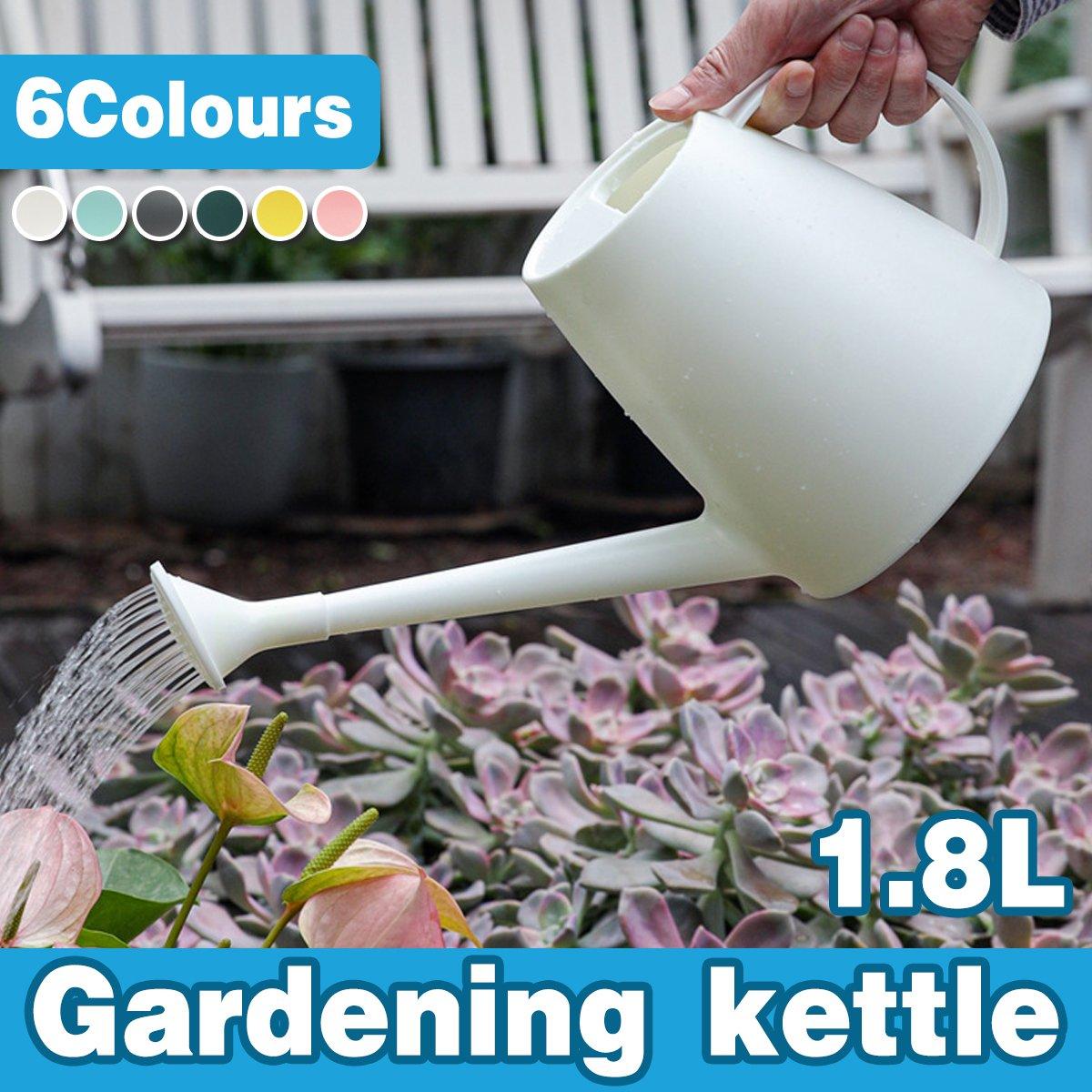 Premium Long Spout Watering Can – Pink 1.8L with Sprinkler Head