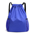 Premium Waterproof Sports Backpack – Royal Blue with Shoe Compartment