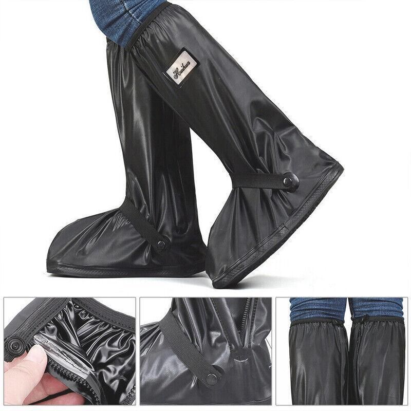 Premium XL Waterproof Reusable Anti Slip Rain Shoe Covers