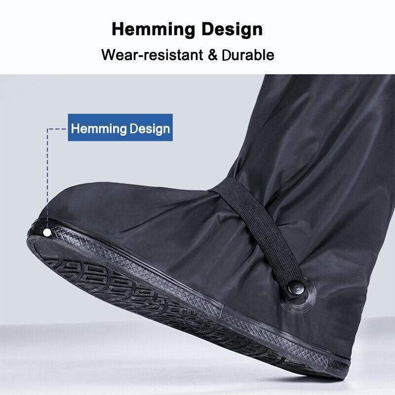 Premium XL Waterproof Reusable Anti Slip Rain Shoe Covers