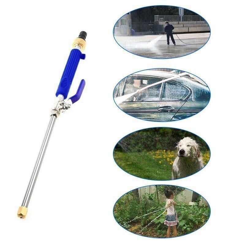 Premium Hydro Jet High Pressure Washer Gun – Blue & Silver 46cm