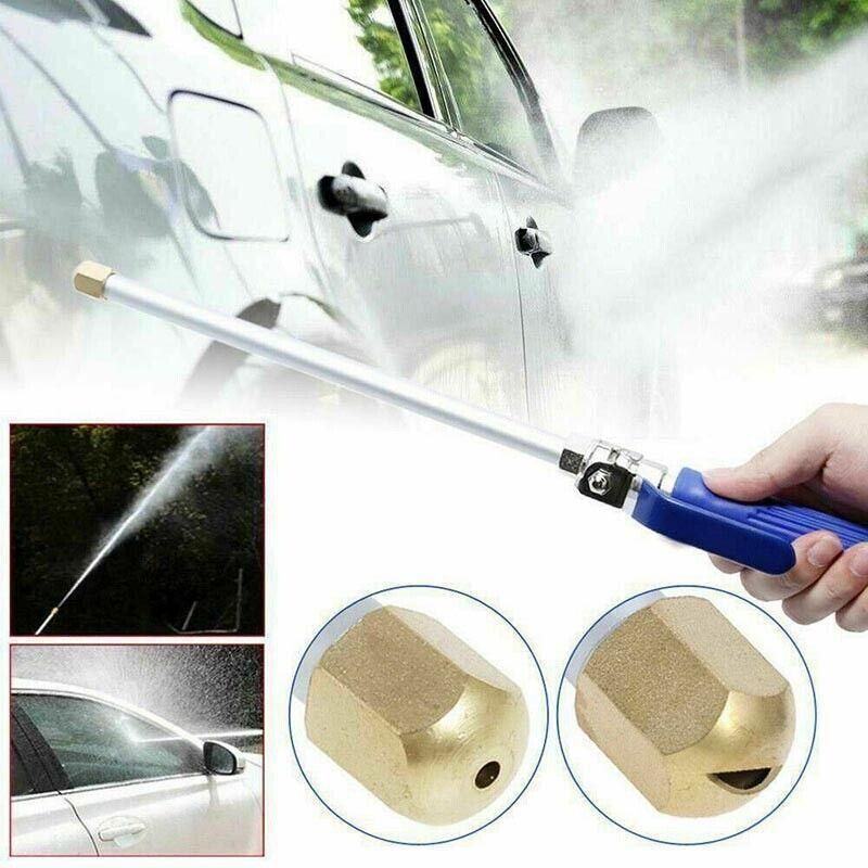Premium Hydro Jet High Pressure Washer Gun – Blue & Silver 46cm
