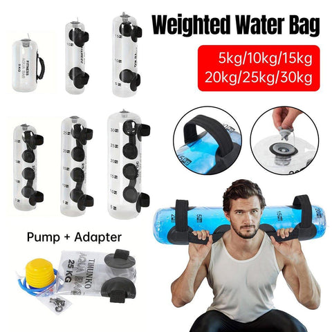 Premium Inflatable Water Weight Bag with Anti-Slip Handles & Pump - 5kg