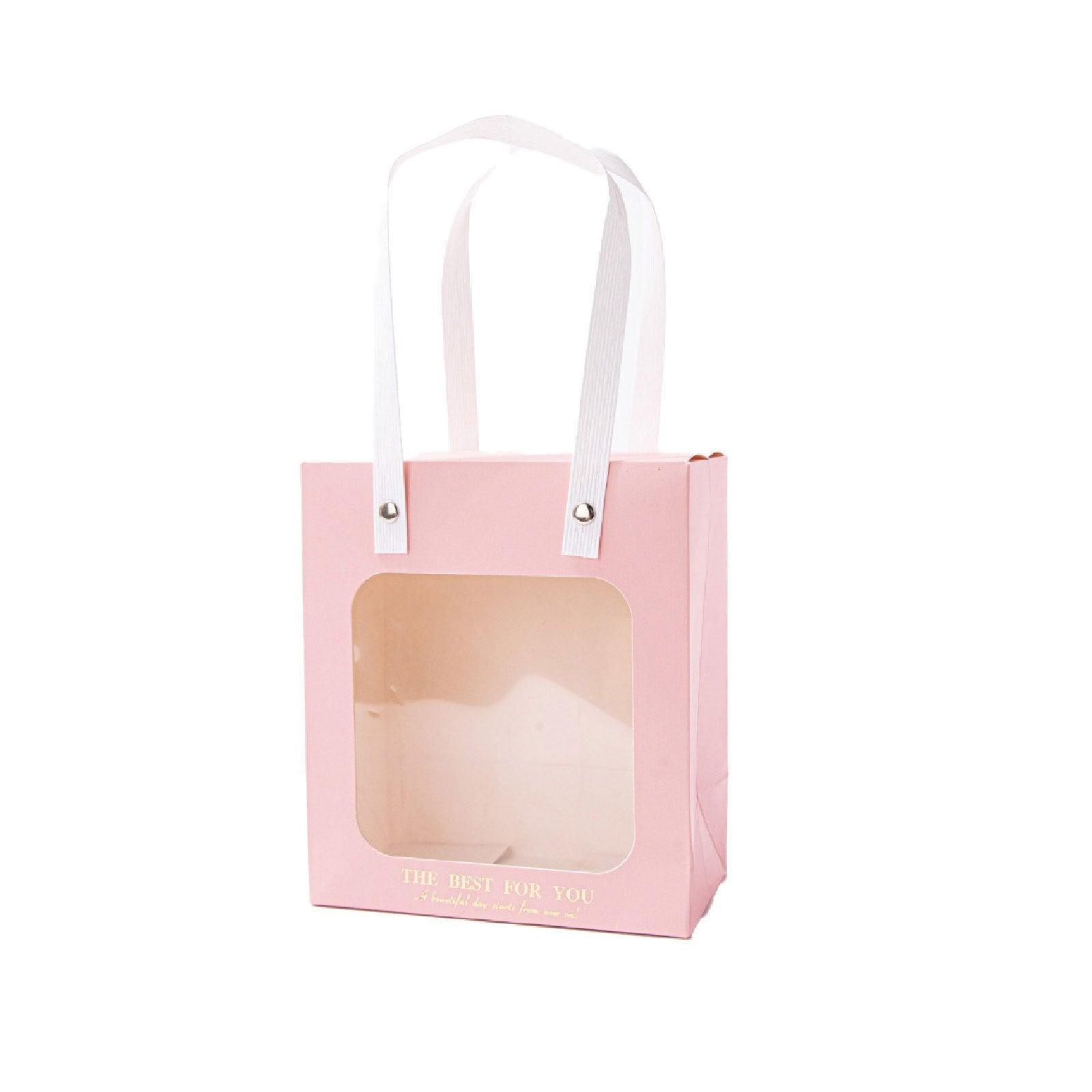 20pcs Translucent Gift Bags Packaging Tote Birthday Party Favors Candy Bags - Beige-M Size - SuperSaverAU - view 4