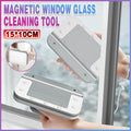 Premium Magnetic Double-Sided Window Glass Cleaner – White