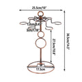 Premium Brown Freestanding Wine Glass Rack Countertop Stemware Holder