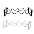 Premium Brown Iron 5 Bottle Wine Rack Freestanding Tabletop Display Stand