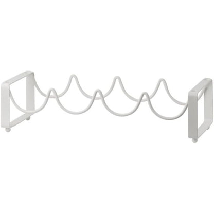 Brown Iron Wine Rack - Metal Bottle Holder for Tabletop Display