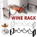 Premium White Iron 5 Bottle Wine Rack Freestanding Tabletop Display Stand