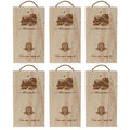 Elegant 6 Wooden Wine Boxes for Gifting - Double Clamshell - SuperSaverAU - view 6