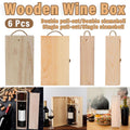 Set of 6 Wooden Wine Boxes - Double Pull-Out for Gifting - SuperSaverAU - view 4