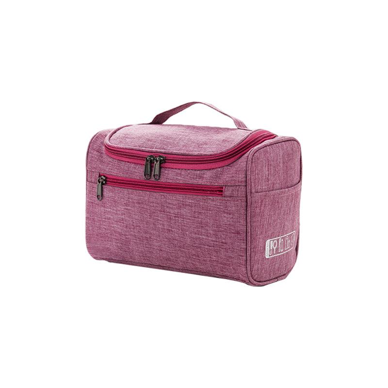 Premium Women's Wine Red Large Travel Makeup Case Toiletry Organiser 24.5x17.5x13cm