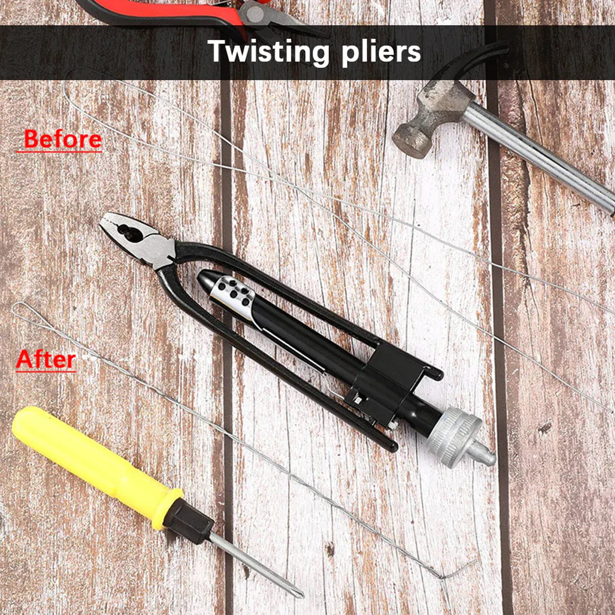 Premium 6 Inch Lock Wire Twisting Pliers with One-Way Mechanism