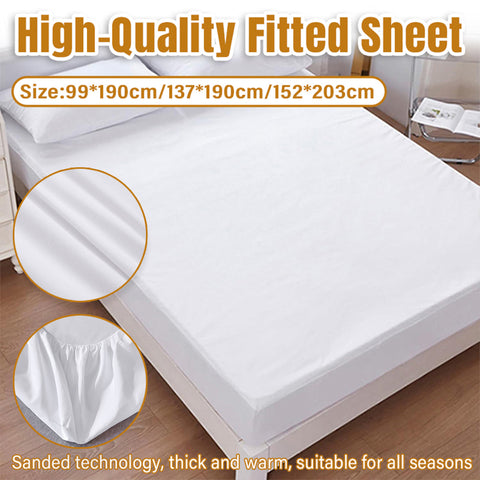 Waterproof Mattress Protector Fitted Sheet Bed Cover for Single King Single Double Queen - 99x190cm - SuperSaverAU - view 1