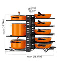 Adjustable Multi-Layer Pot Lid Rack 46cm x 40cm - Space-Saving Vertical Organizer - SuperSaverAU - view 2