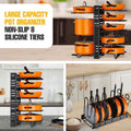 Adjustable Multi-Layer Pot Lid Rack 46cm x 40cm - Space-Saving Vertical Organizer - SuperSaverAU - view 3