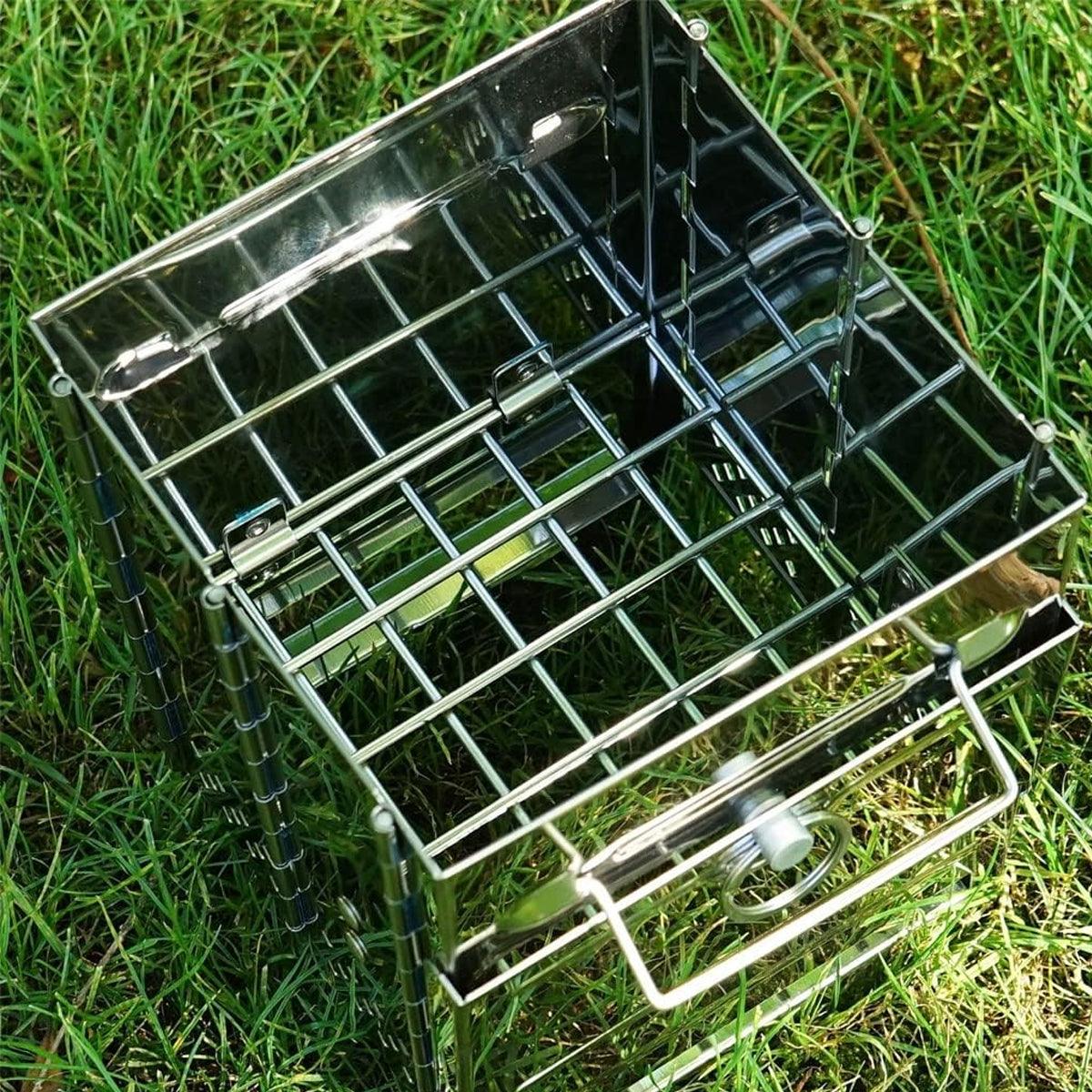 Premium Mini Folding Stainless Steel Camping Grill