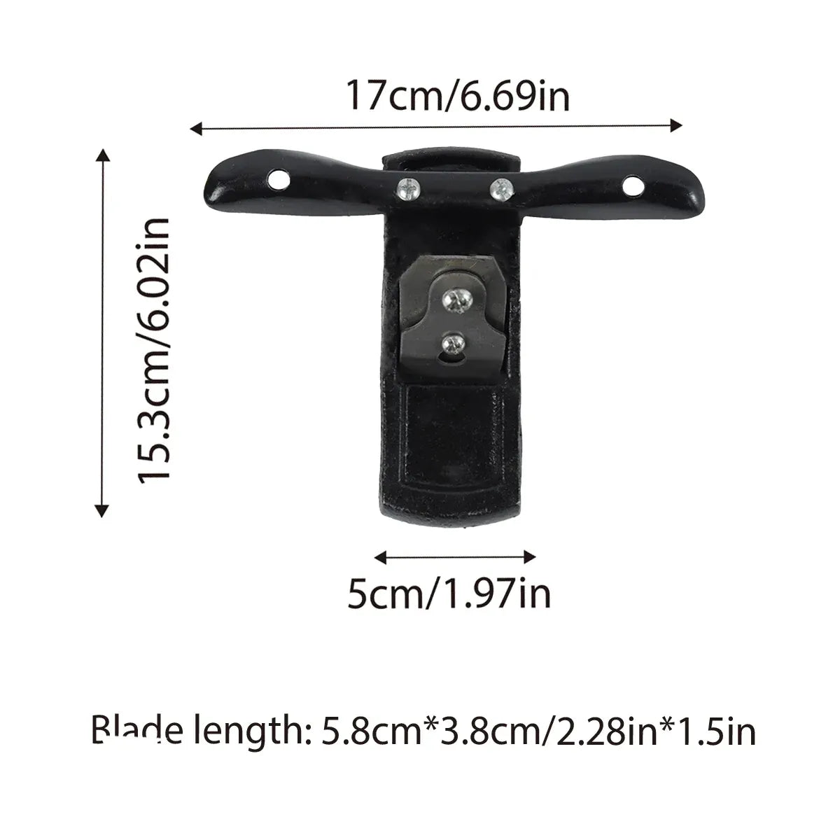 Premium Mini Cast Iron Woodworking Planer with Spare Blade