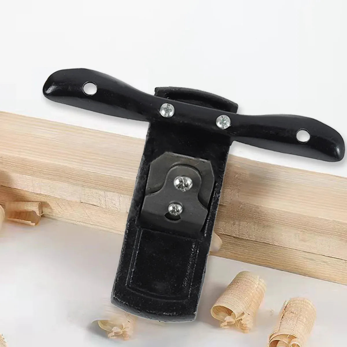 Premium Mini Cast Iron Woodworking Planer with Spare Blade