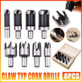 8 PCS Wood Plug Hole Cutter Set - Dowel Maker with Storage Box - SuperSaverAU - view 1
