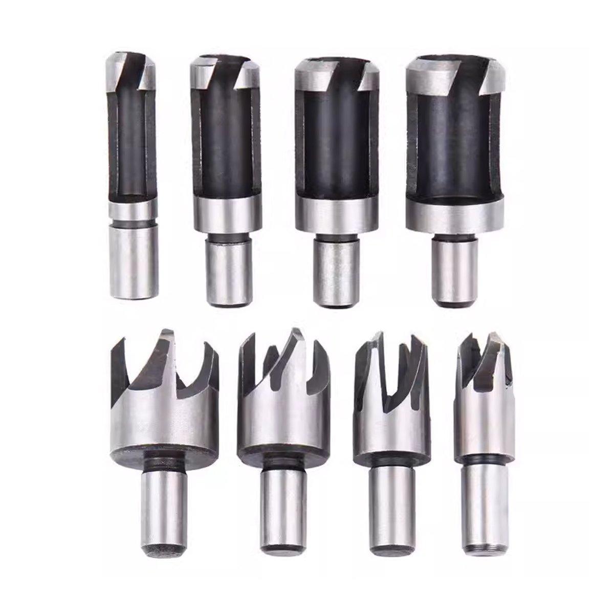 8 PCS Wood Plug Hole Cutter Set - Dowel Maker with Storage Box - SuperSaverAU - view 5