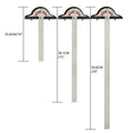 Premium Stainless Steel Woodworking Edge Ruler Protractor - 10 Inch