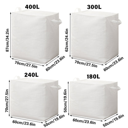 Large Capacity Moving Bag Packing Quilt Storage Luggage Clothing Organizer Tote - 400L