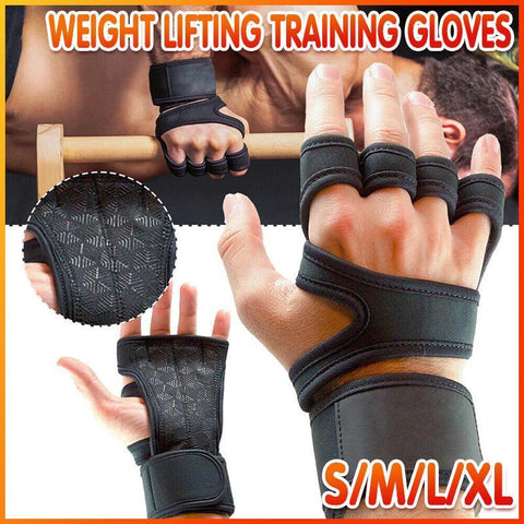 Premium Weight Lifting Gloves with Breathable Back & Silicone Grip Pad - L