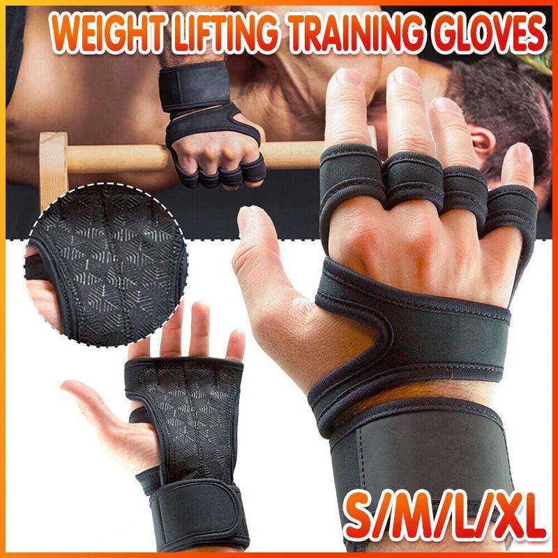 Premium Weight Lifting Gloves with Breathable Back & Silicone Grip Pad - L