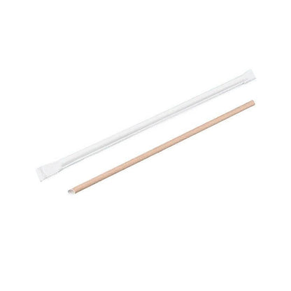 1000-2000pcs Colourful Paper Drinking Straws FOIL Metallic Party - White-6*190mm 2000PCS