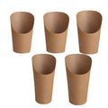 French Fries Holder Kraft Paper Cups Holder Disposable Paper Cups - 22OZ - SuperSaverAU - view 1