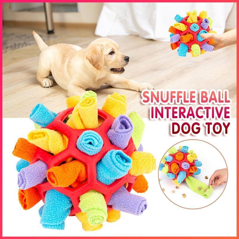 Snuffle Ball Dog Toy - 15cm Interactive Treat Dispensing & Nose Work Training - SuperSaverAU - view 1