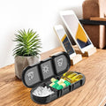 Premium Black 7 Day Pill Organiser with Detachable Daily Tablet Boxes
