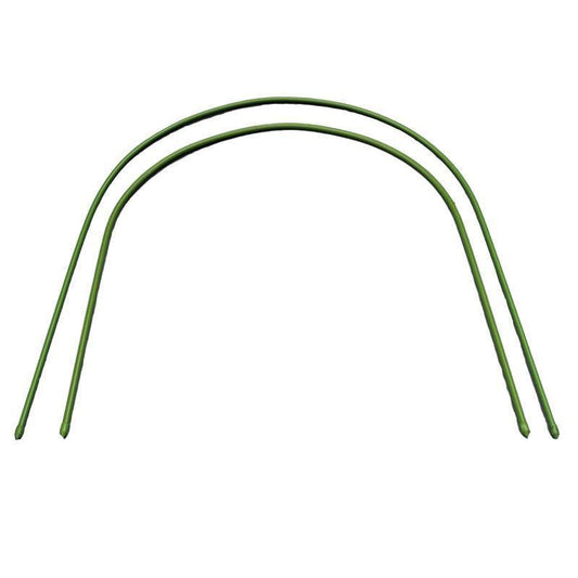 6PCS Greenhouse Plant Hoops, 1.2m Arched, Rust-Resistant Steel for Row Covers