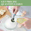 10 Piece Stainless Steel Measuring Cups and Spoons Set with Non-Slip Silicone Handles - SuperSaverAU - view 3