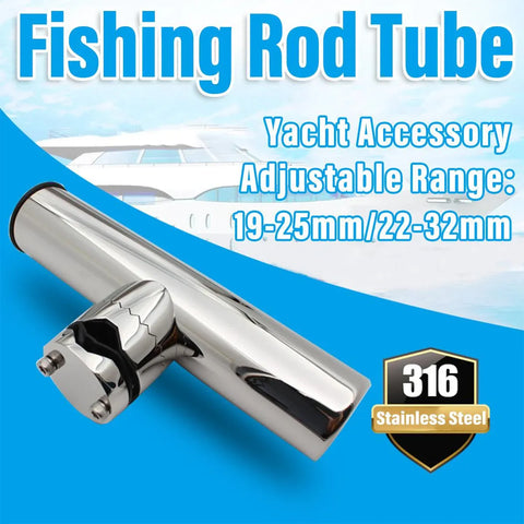 Premium Stainless Steel Fishing Rod Holder - 19-25mm