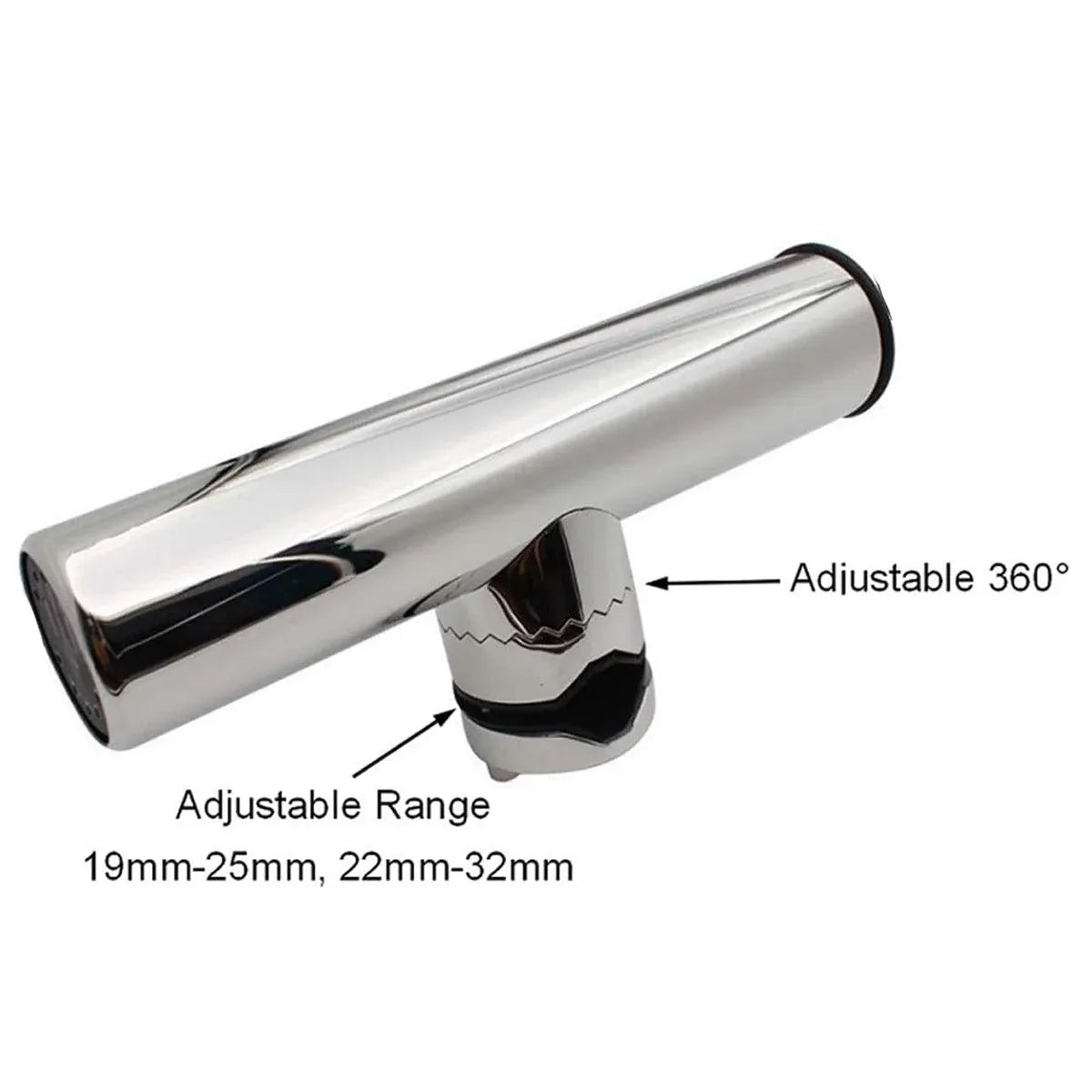 Premium Stainless Steel Fishing Rod Holder - 19-25mm