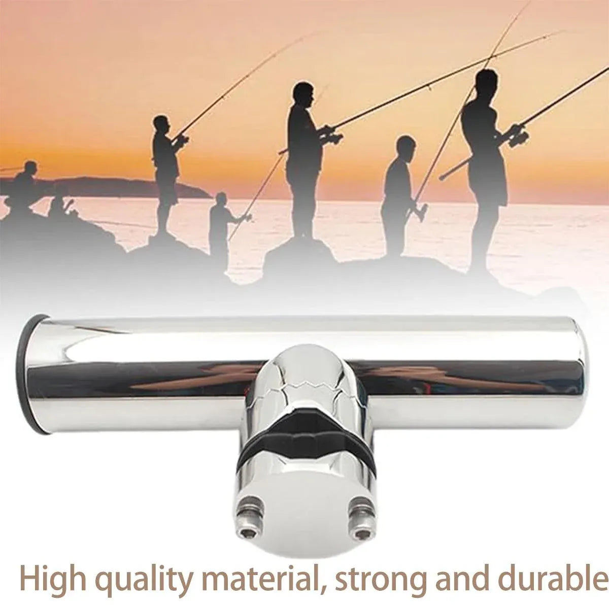 Premium Stainless Steel Fishing Rod Holder - 19-25mm