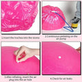 Premium Anti-Burst PVC Yoga Ball with Foot Pump & Non-Slip Surface - Purple 65cm