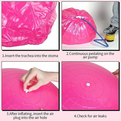 Explosion-Proof 75cm Yoga Ball - Purple, Stability & Balance