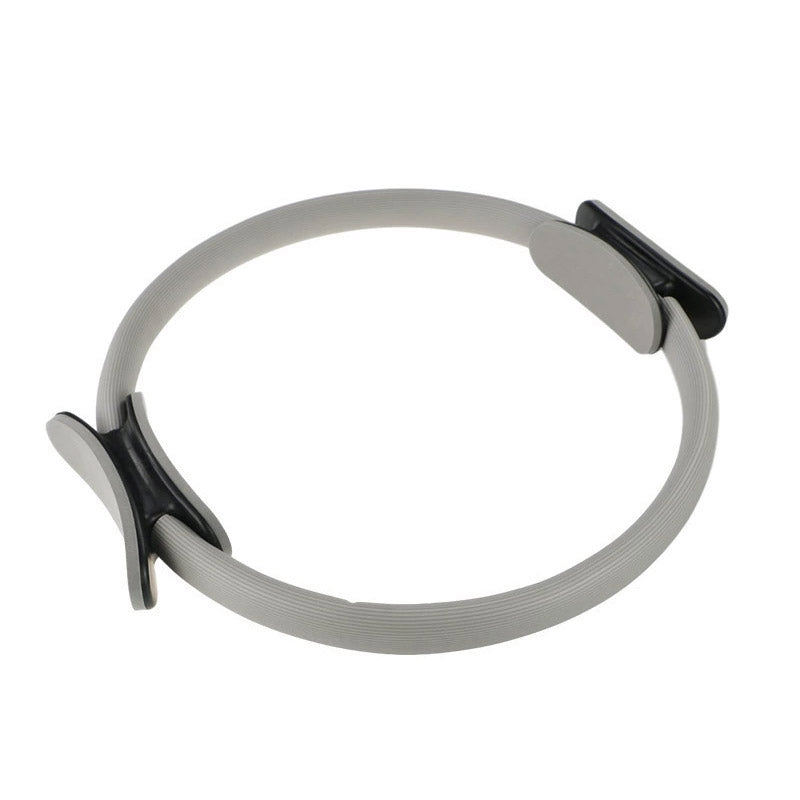 Premium Pilates Yoga Ring with EVA Foam Handles & Moderate Resistance - Grey