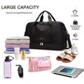 Large Capacity Travel Bag - Waterproof Oxford Fabric, Shoe Compartment, 19.29 x 9.44 x 12.2 inches - SuperSaverAU - view 2