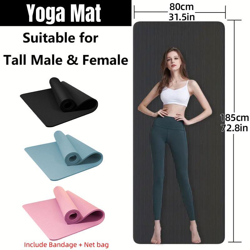 Blue Fitness Mat for Yoga, Dance, and Jump Rope - SuperSaverAU - view 1