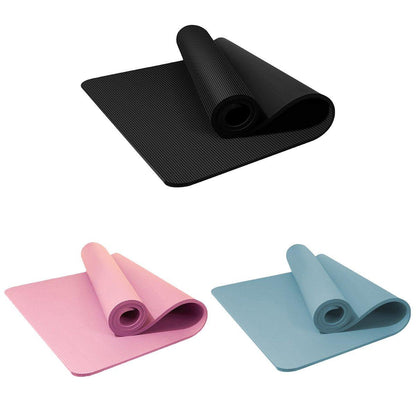 Blue Fitness Mat for Yoga, Dance, and Jump Rope